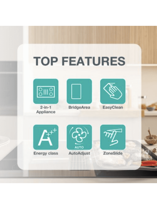 Indukcijska kuhalna plošča z napo GEH6432BSCWF